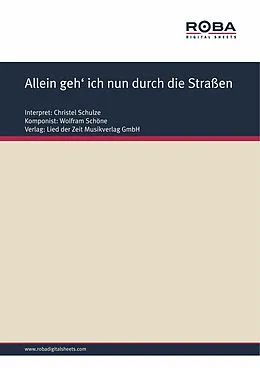 E-Book (epub) Allein geh' ich nun durch die Straßen von Jean Hamburger