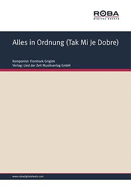E-Book (pdf) Alles in Ordnung (Tak Mi Je Dobre) von Bernhard Bohlke