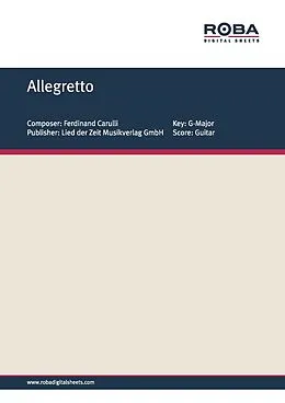 E-Book (pdf) Allegretto von Matteo Carcassi