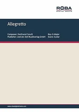 E-Book (epub) Allegretto von Matteo Carcassi