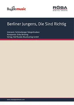 E-Book (pdf) Berliner Jungens, Die Sind Richtig von Erika Brüning