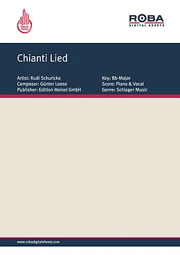 E-Book (pdf) Chianti Lied von Gerhard Winkler, Ralph Maria Siegel