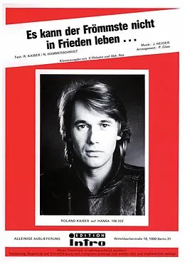 E-Book (epub) Es kann der Frömmste nicht in Frieden leben von Norbert Hammerschmidt, Roland Kaiser, Joachim Heider