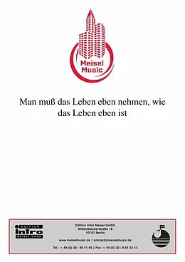 E-Book (pdf) Man muss das Leben eben nehmen, wie das Leben eben ist von Gunter Gabriel