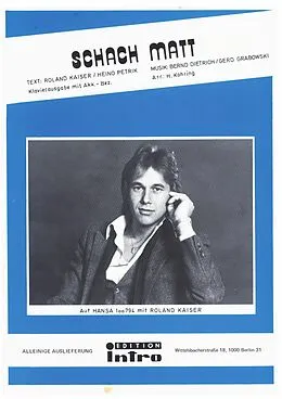 E-Book (epub) Schach matt von Bernd Dietrich, Heino Petrik, Roland Kaiser