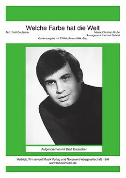 E-Book (epub) Welche Farbe hat die Welt von Drafi Deutscher, Christian Bruhn