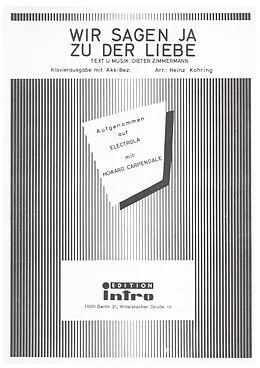 E-Book (pdf) Wir sagen ja zu der Liebe von Dieter Zimmermann
