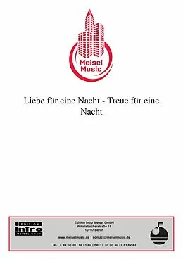 E-Book (epub) Liebe für eine Nacht - Treue für eine Nacht von Willi Kollo, Hans Pflanzer