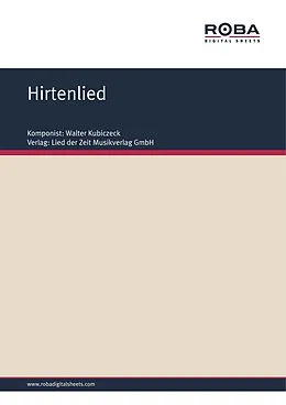 E-Book (pdf) Hirtenlied von Walter Kubiczeck