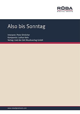 E-Book (pdf) Also bis Sonntag von Dieter Schneider