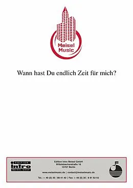 E-Book (pdf) Wann hast Du endlich Zeit für mich? von Ralph Maria Siegel, Will Meisel
