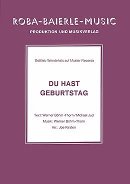 E-Book (epub) Du hast Geburtstag von Werner Böhm-Thorn, Joe Kirsten, Michael Jud