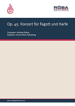 E-Book (epub) Op. 45: Konzert für Fagott und Harfe von Andreas Baksa