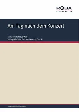 E-Book (epub) Am Tag nach dem Konzert von Manfred Nitschke