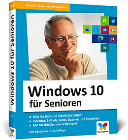 Kartonierter Einband Windows 10 für Senioren von Jörg Rieger, Markus Menschhorn