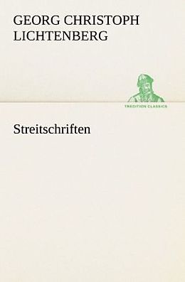 Kartonierter Einband Streitschriften von Georg Christoph Lichtenberg