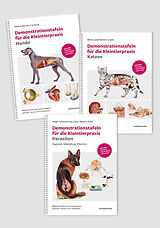 Fester Einband Demonstrationstafeln für die Kleintierpraxis Hund, Katze und Parasiten 3 Bde. im SET von 