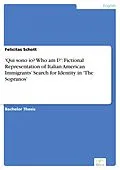 E-Book (pdf) 'Qui sono io? Who am I?': Fictional Representation of Italian American Immigrants' Search for Identity in 'The Sopranos' von Felicitas Schott