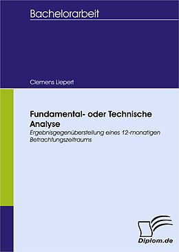 E-Book (pdf) Fundamental- oder Technische Analyse von Clemens Liepert