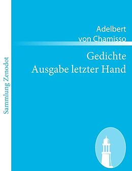 Kartonierter Einband Gedichte Ausgabe letzter Hand von Adelbert von Chamisso