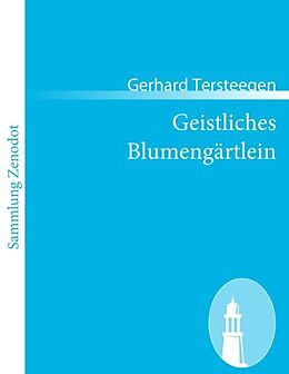 Kartonierter Einband Geistliches Blumengärtlein von Gerhard Tersteegen