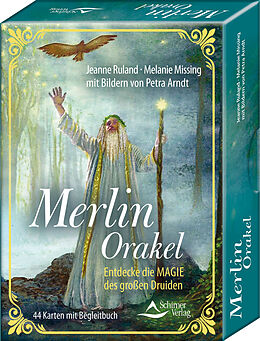 Kartonierter Einband Merlin-Orakel  Entdecke die Magie des großen Druiden von Jeanne Ruland, Melanie Missing, Petra Arndt