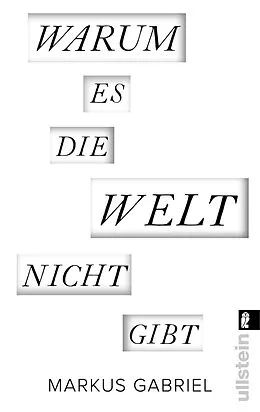 E-Book (epub) Warum es die Welt nicht gibt von Markus Gabriel