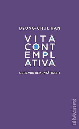 E-Book (epub) Vita contemplativa von Byung-Chul Han