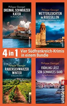 E-Book (epub) Dreimal schwarzer Kater // Wetterleuchten im Roussillon // Rabenschwarzer Winter // Frühling lässt sein schwarzes Band von Philippe Georget