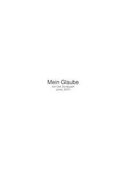 E-Book (epub) Mein Glaube von Dirk Dornbusch