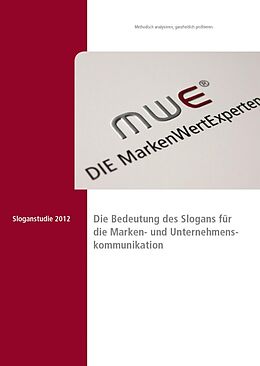 E-Book (epub) Sloganstudie 2012 von Manfred Enzlmüller