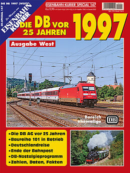 Geheftet Die DB vor 25 Jahren - 1997 Ausgabe West von 