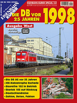 Kartonierter Einband Die DB vor 25 Jahren - 1998 Ausgabe West von 