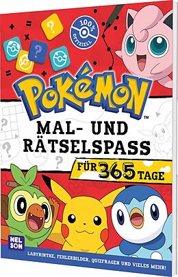 Kartonierter Einband Pokémon Activity-Buch: Mal- und Rätselspaß für 365 Tage von 
