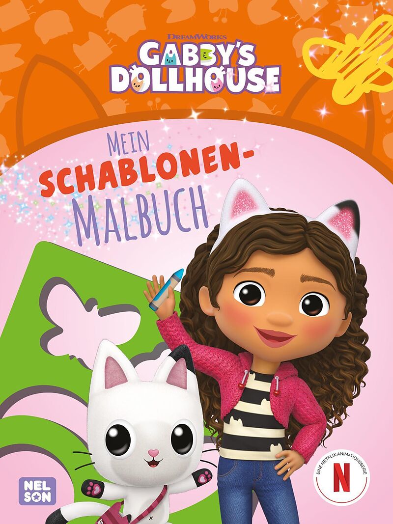 Gabbys Dollhouse: Mein Schablonen-Malbuch