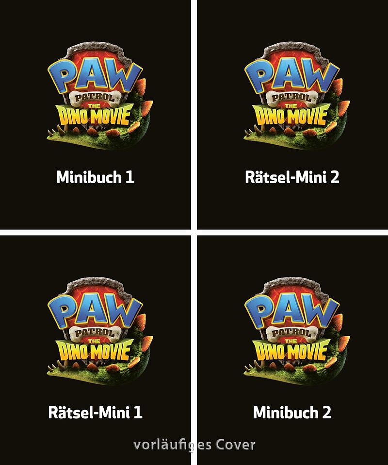 Nelson Mini-Bücher: PAW Patrol - The Dino Movie 1-4