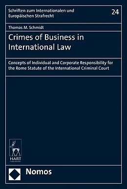 E-Book (pdf) Crimes of Business in International Law von Thomas M. Schmidt