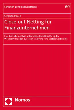 E-Book (pdf) Close-out Netting für Finanzunternehmen von Stephan Rauch