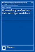 E-Book (pdf) Umwandlungsmaßnahmen im Insolvenzplanverfahren von Nikita Gontschar