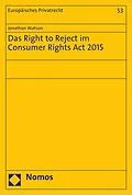 E-Book (pdf) Das Right to Reject im Consumer Rights Act 2015 von Jonathon Watson