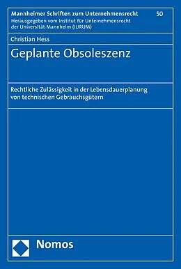 E-Book (pdf) Geplante Obsoleszenz von Christian Hess