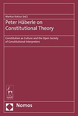 eBook (pdf) Peter Häberle on Constitutional Theory de 