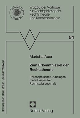 E-Book (pdf) Zum Erkenntnisziel der Rechtstheorie von Marietta Auer