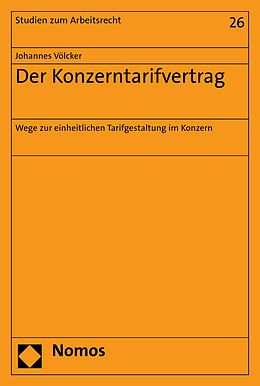 E-Book (pdf) Der Konzerntarifvertrag von Johannes Völcker