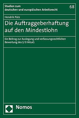 E-Book (pdf) Die Auftraggeberhaftung auf den Mindestlohn von Hendrik Pütz