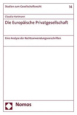 E-Book (pdf) Die Europäische Privatgesellschaft von Claudia Hartmann
