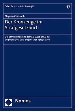 E-Book (pdf) Der Kronzeuge im Strafgesetzbuch von Stephan Christoph