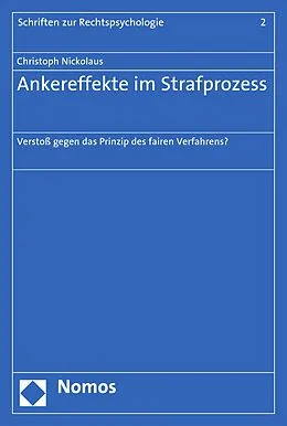 E-Book (pdf) Ankereffekte im Strafprozess von Christoph Nickolaus