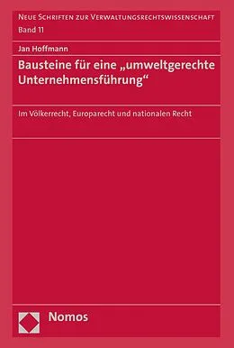 E-Book (pdf) Bausteine für eine "umweltgerechte Unternehmensführung" von Jan Hoffmann