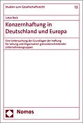 E-Book (pdf) Konzernhaftung in Deutschland und Europa von Lukas Beck